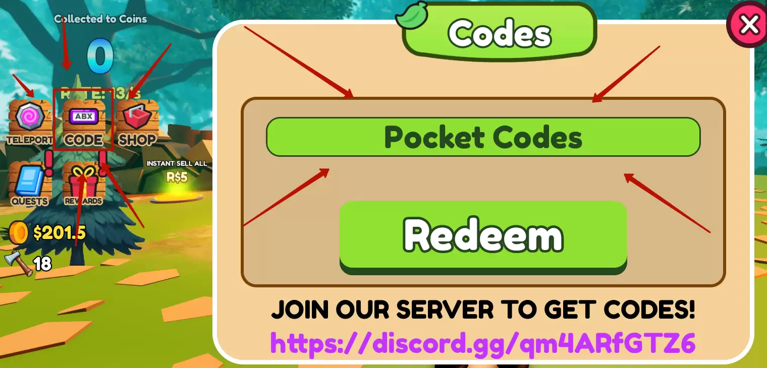 How to redeem Wood Merge Tycoon codes?