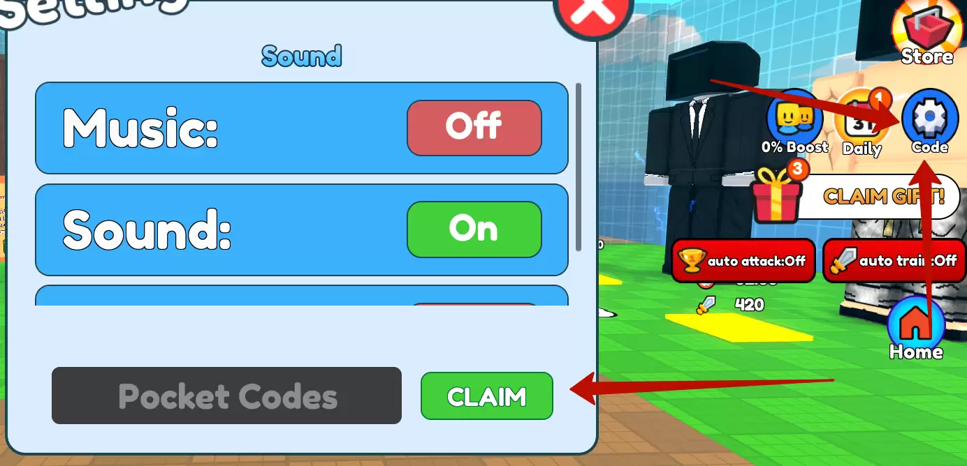 How to redeem Bro's Toilet War codes?