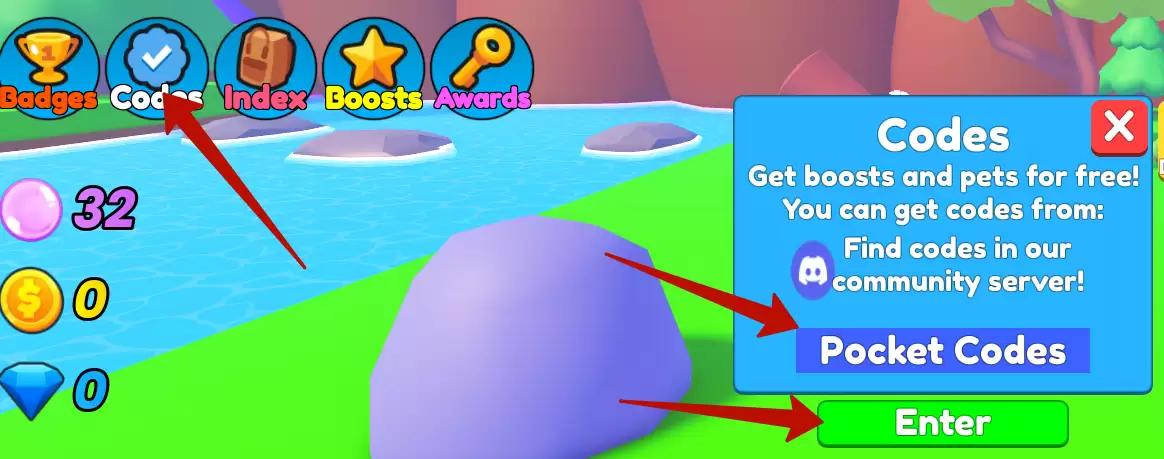 How to redeem Bubble Gum Realms codes?
