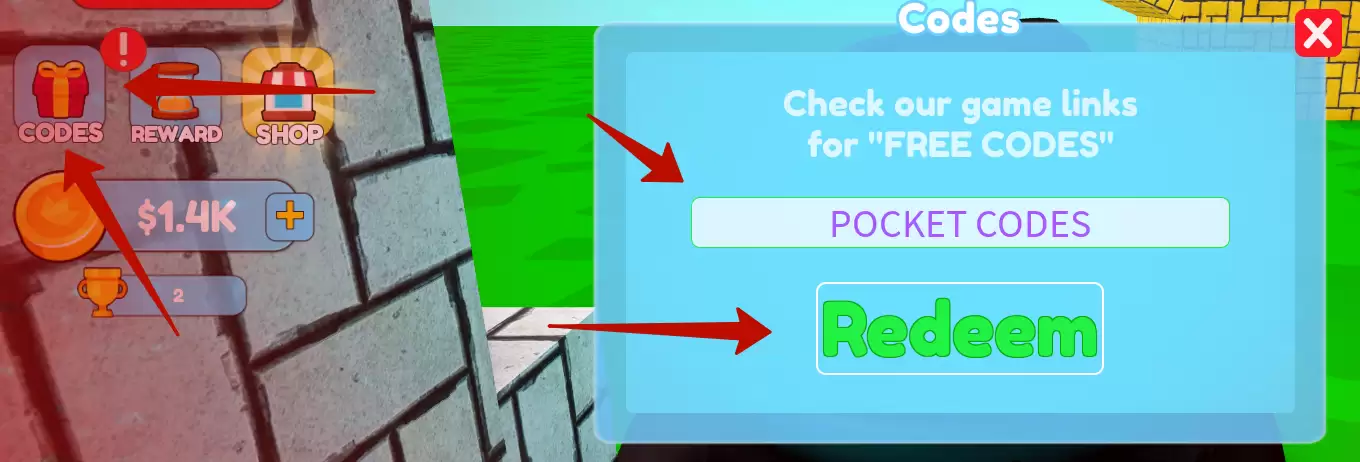 How to redeem Don't Press The Button X codes
