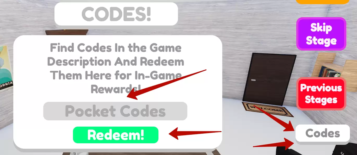 How to redeem Escape codes?