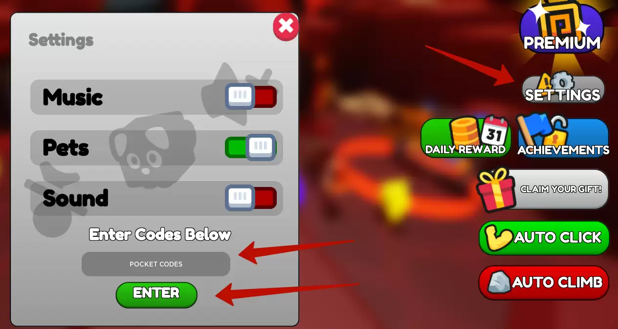 How to redeem Hermes Climbing Simulator codes?