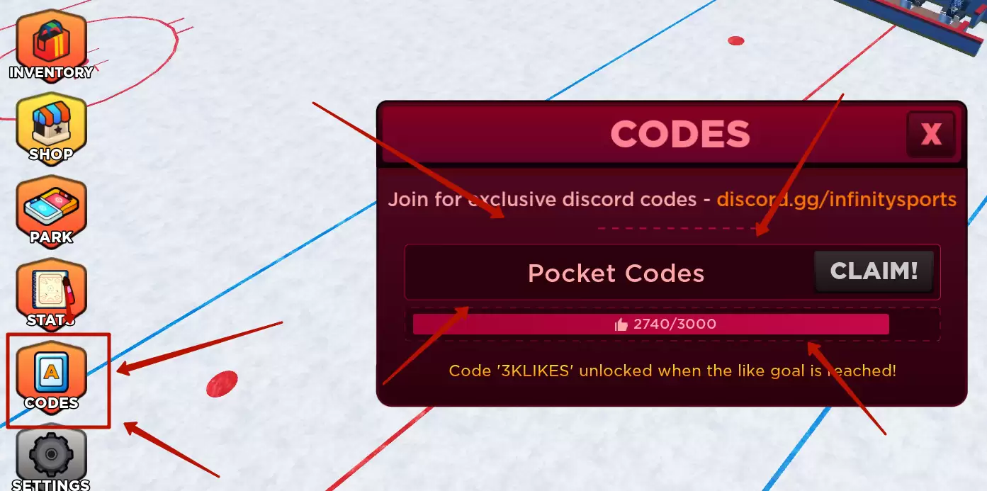How to redeem Hockey Legends codes?