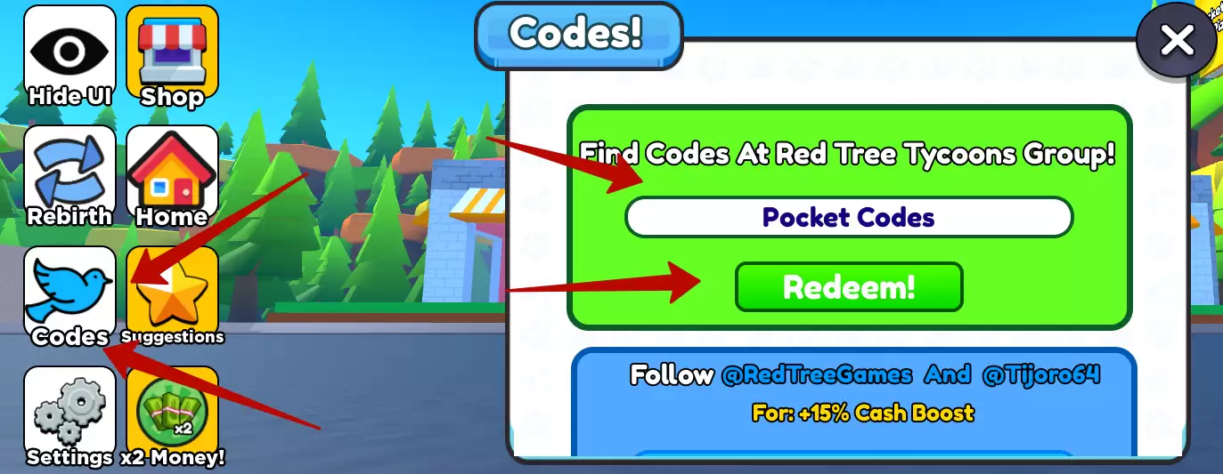 How to redeem Pizzeria Tycoon codes?