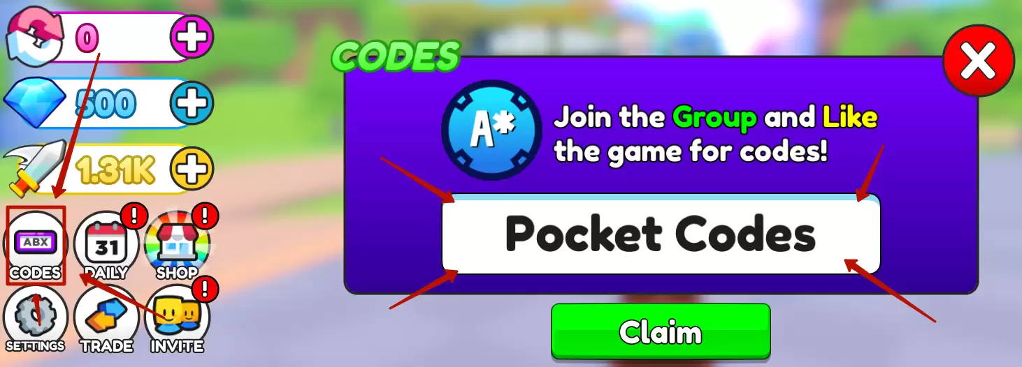 How to redeem Sword Legends Simulator codes?