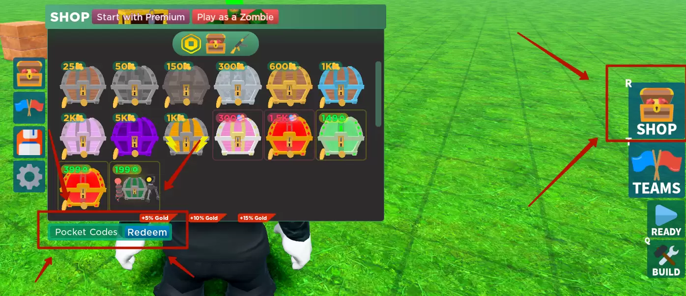 How to redeem Zombie Defense codes?