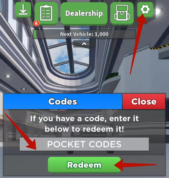 How to redeem codes In Car Crushers 2?