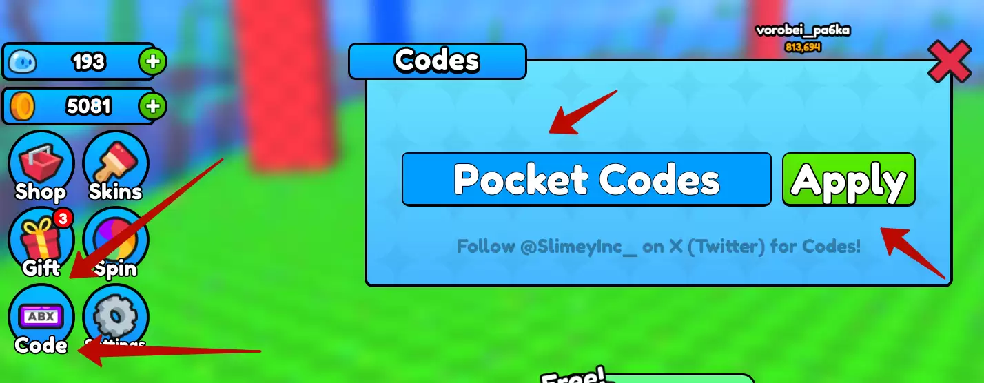 How to use Slime Eating Simulator codes?