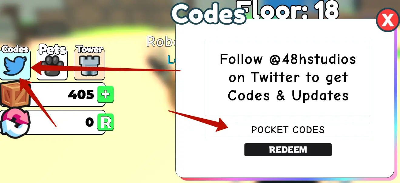 How to redeem +1 Block But The Floor Is Lava codes?