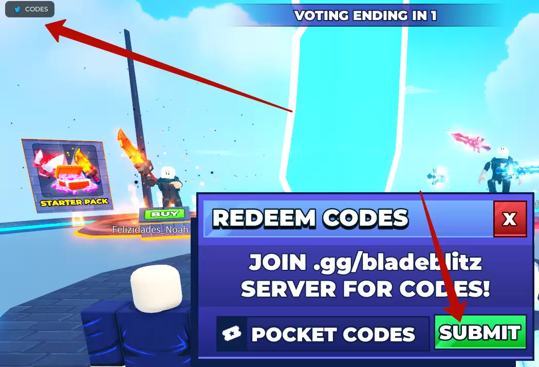 How to redeem Blade Blitz codes?