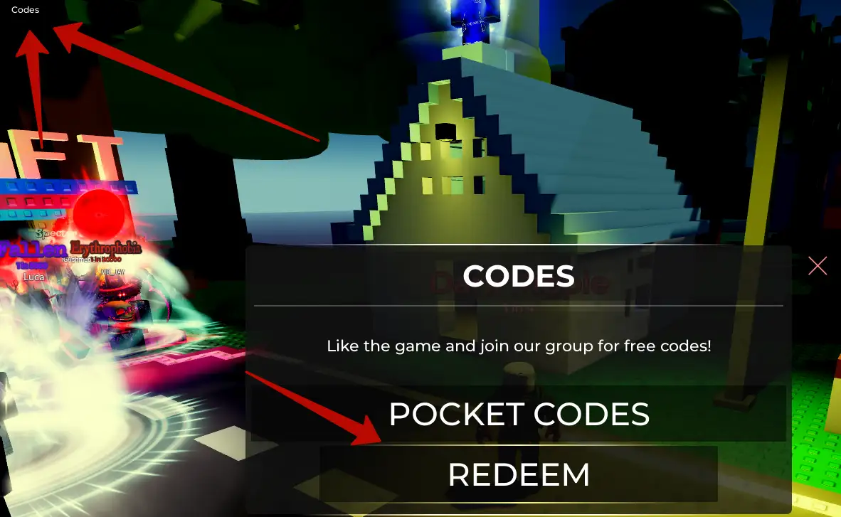 How to redeem Horrors RNG codes?