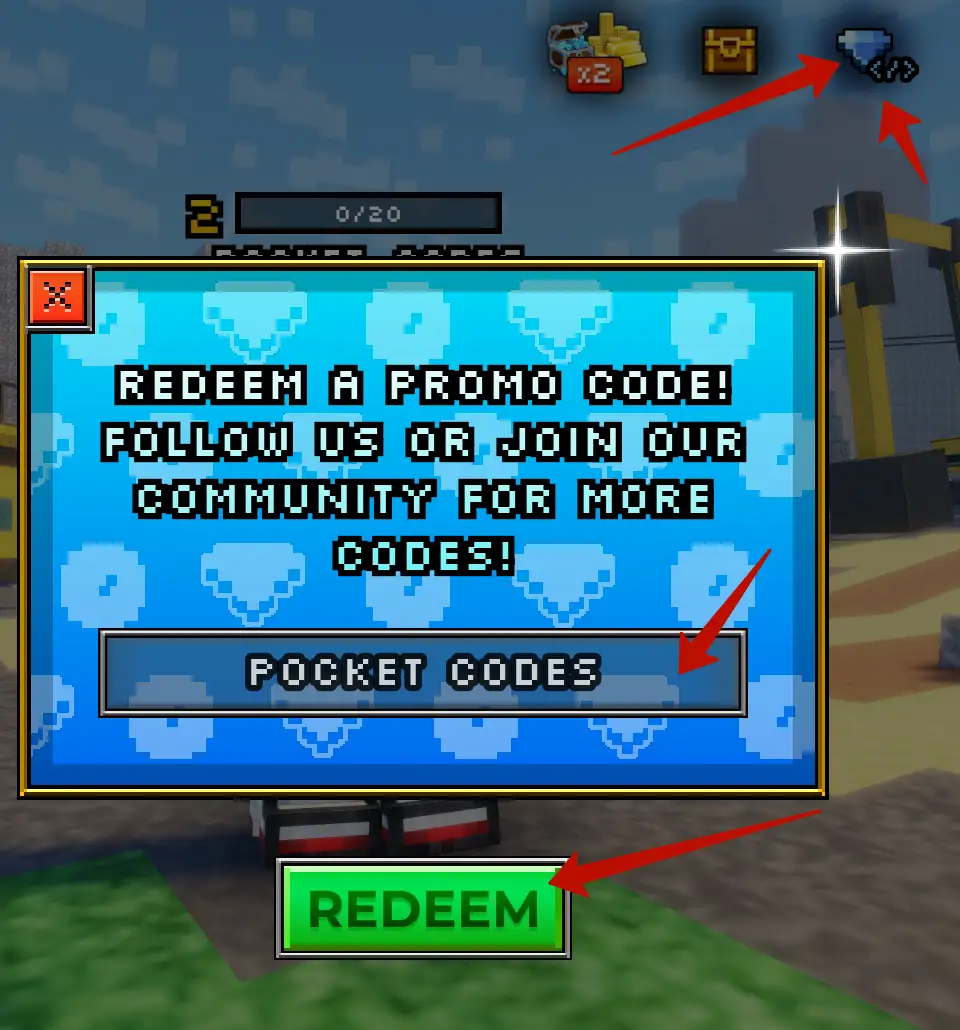 How to use Bloxel Gun codes?