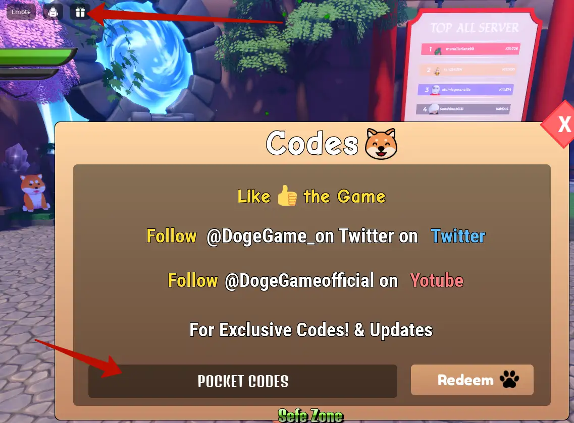 How to use Doge Battlegrounds codes?