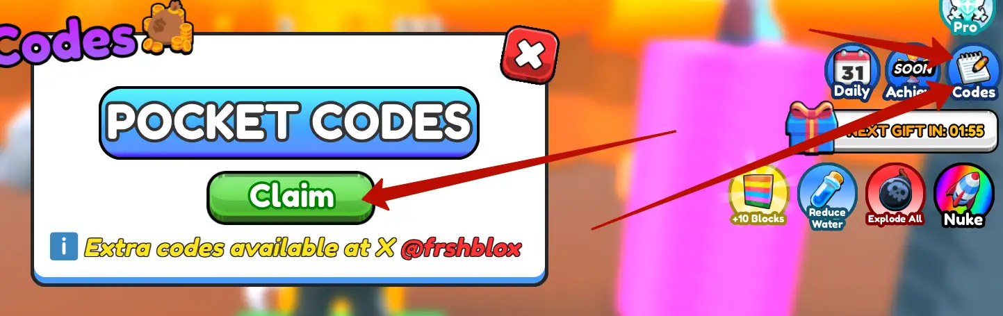 How to use Guess The Music codes?