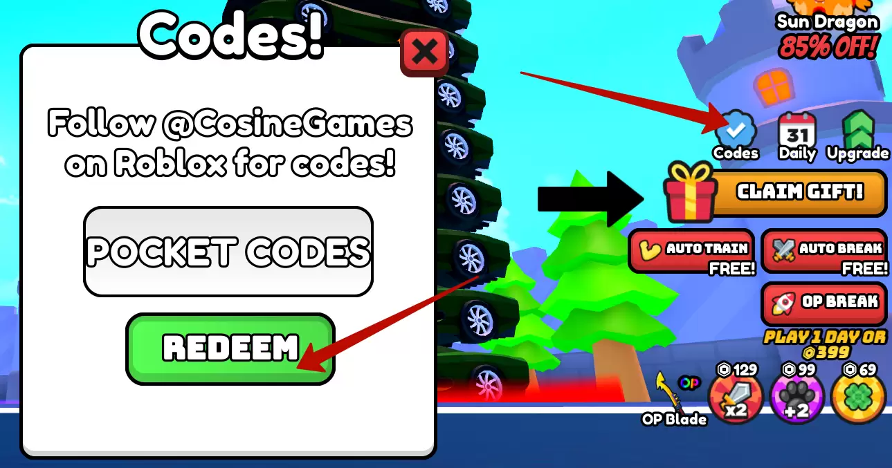 How to redeem +1 Car Every Click codes