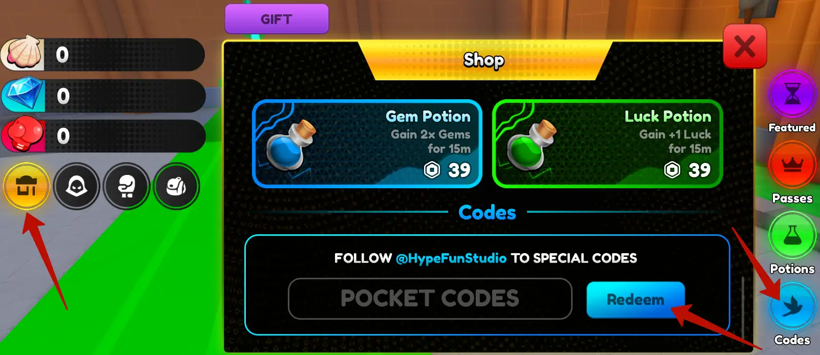 How to redeem Anime Boxing Simulator codes?