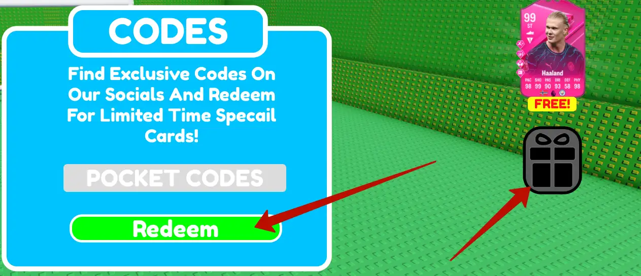 How to redeem Football Card RNG codes?