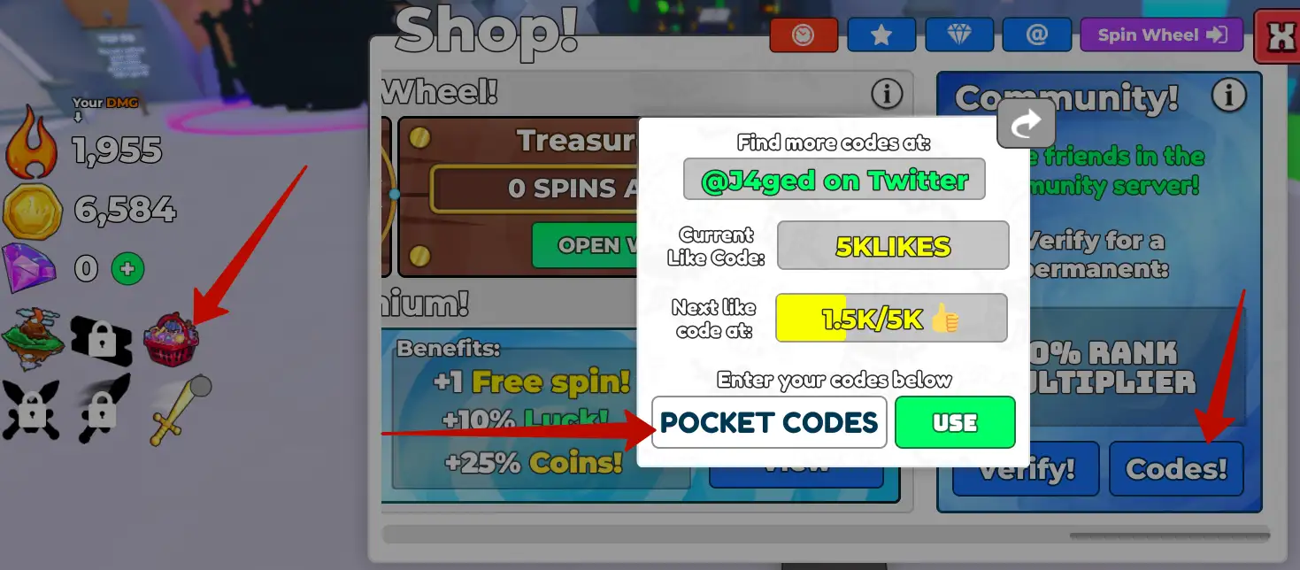 How to use Swordmaster Simulator codes
