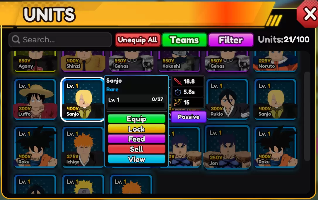Anime Vanguards Tier List - best heroes