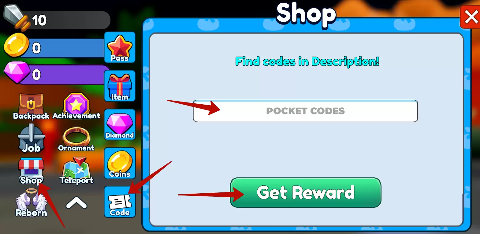 How to redeem Anime Hero Simulator codes?