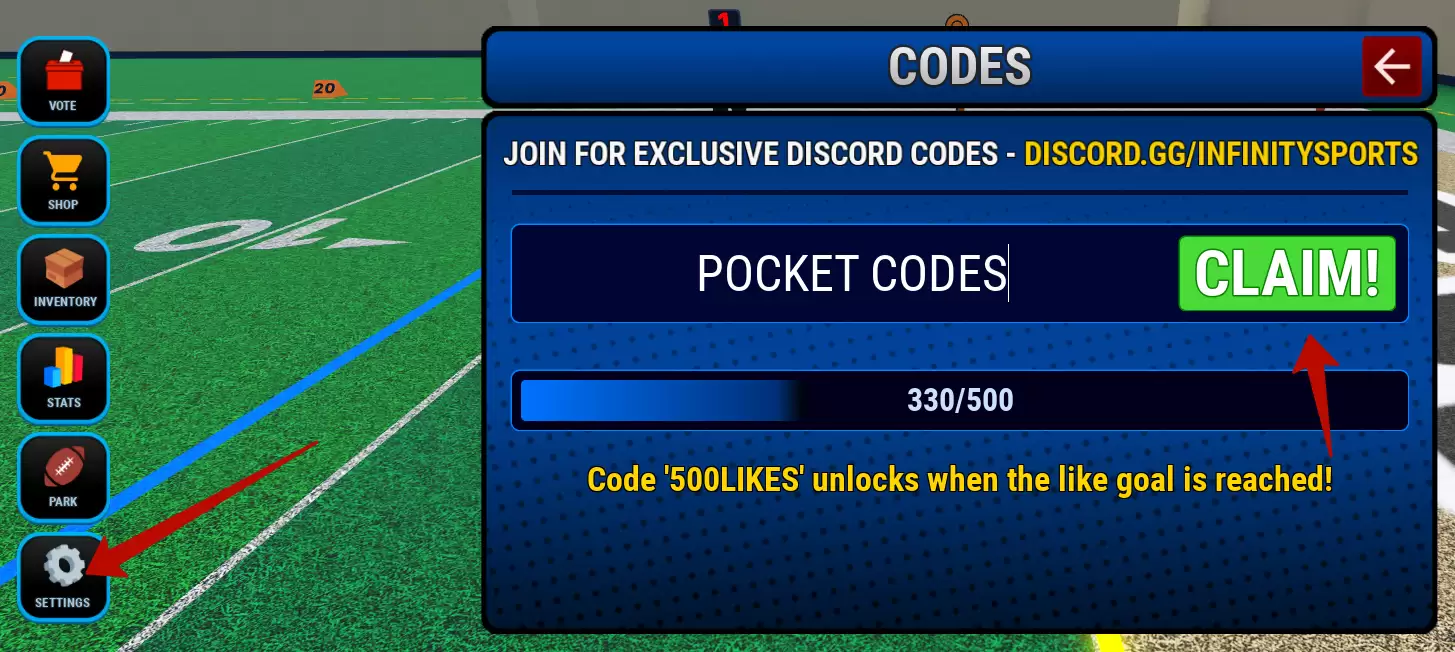 How to redeem Football Legends codes