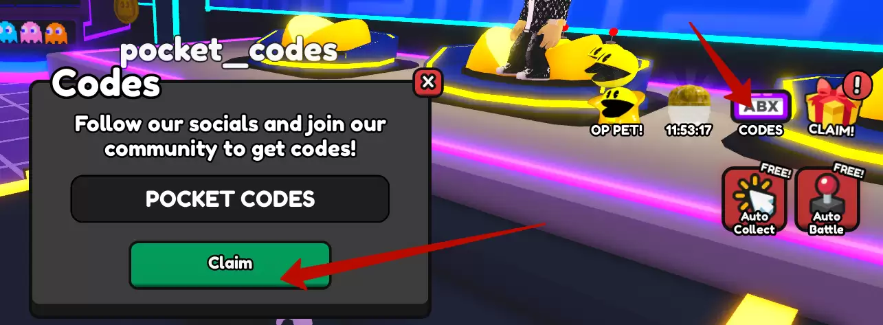 How to redeem PAC MAN SIMULATOR codes