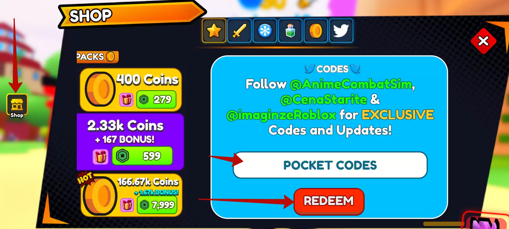 How to redeem Anime Slashing Simulator codes?