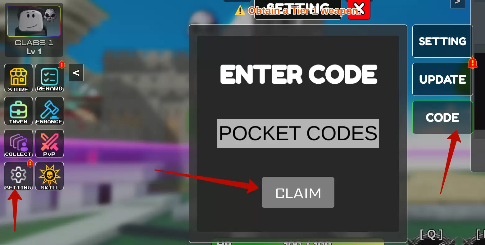 How to redeem Dungeon Tower AFK codes?