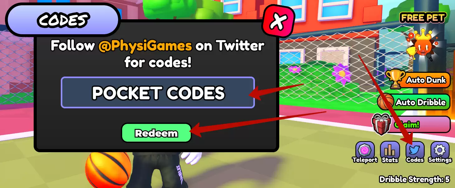 How to redeem Dunk Battles codes?