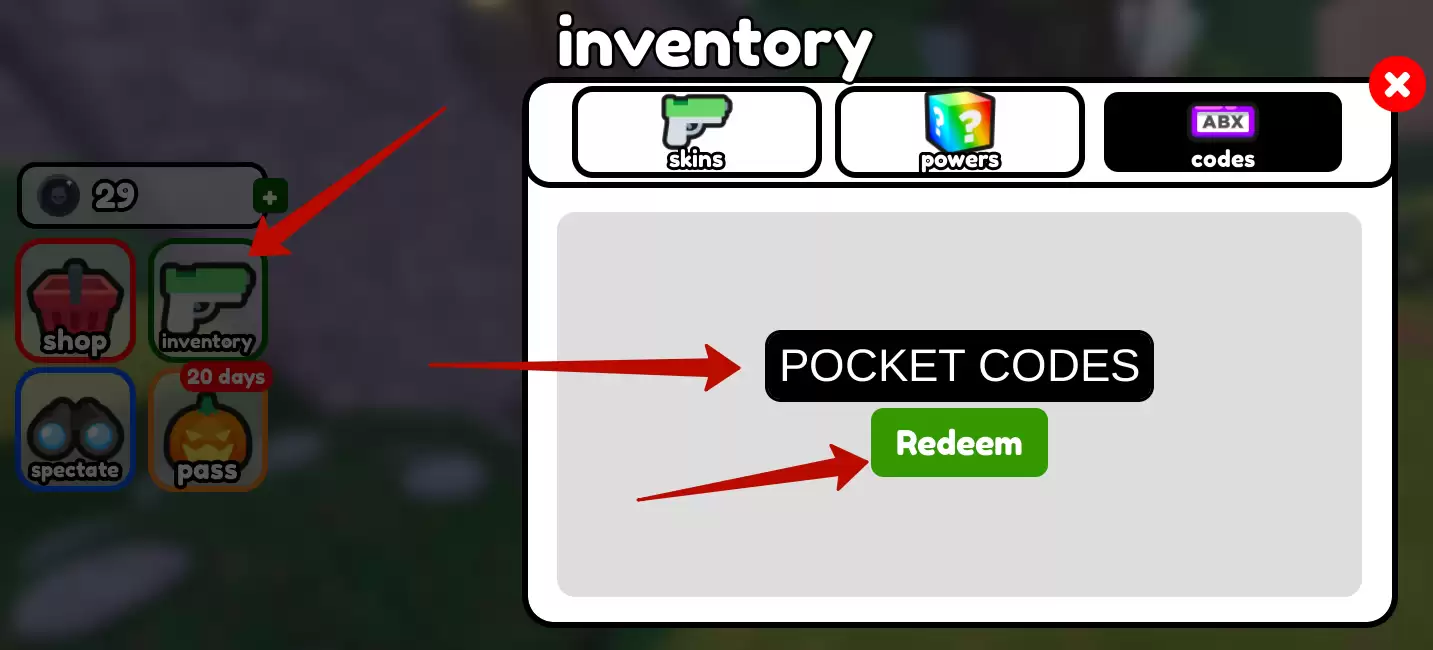 How to use Hide or Die codes