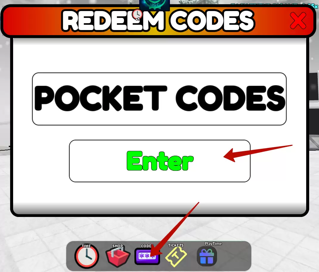How to redeem FREEZE FOR UGC codes?