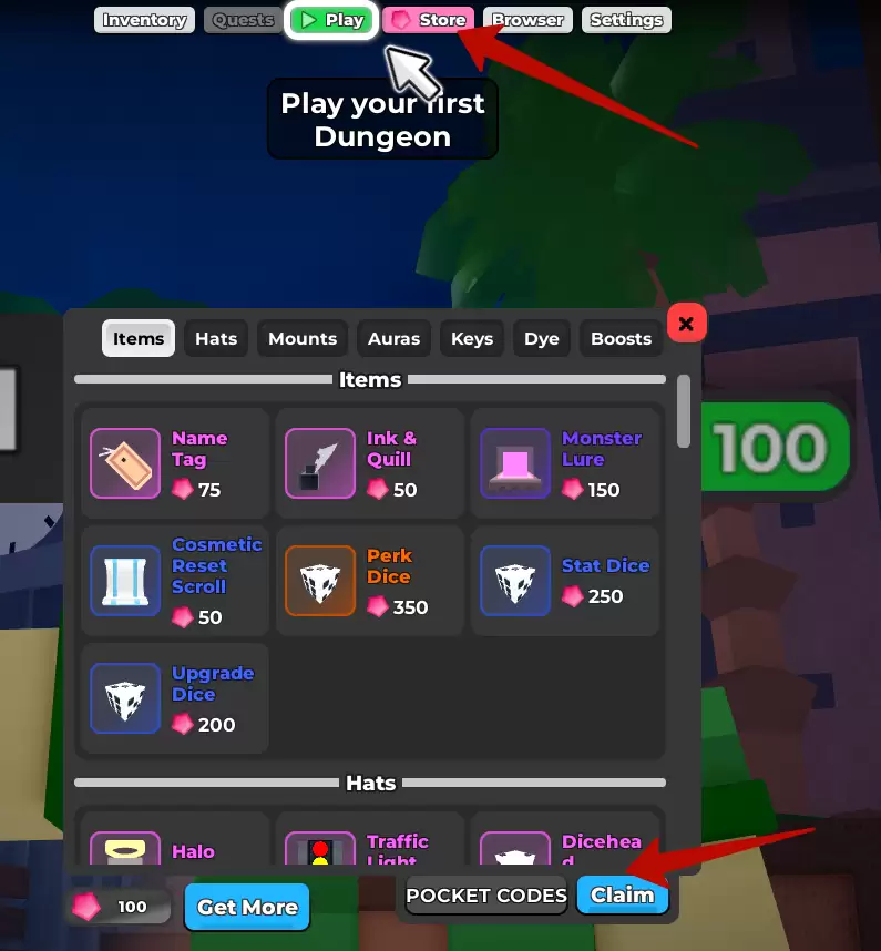 How to use Wanderlands Dungeon RPG codes?
