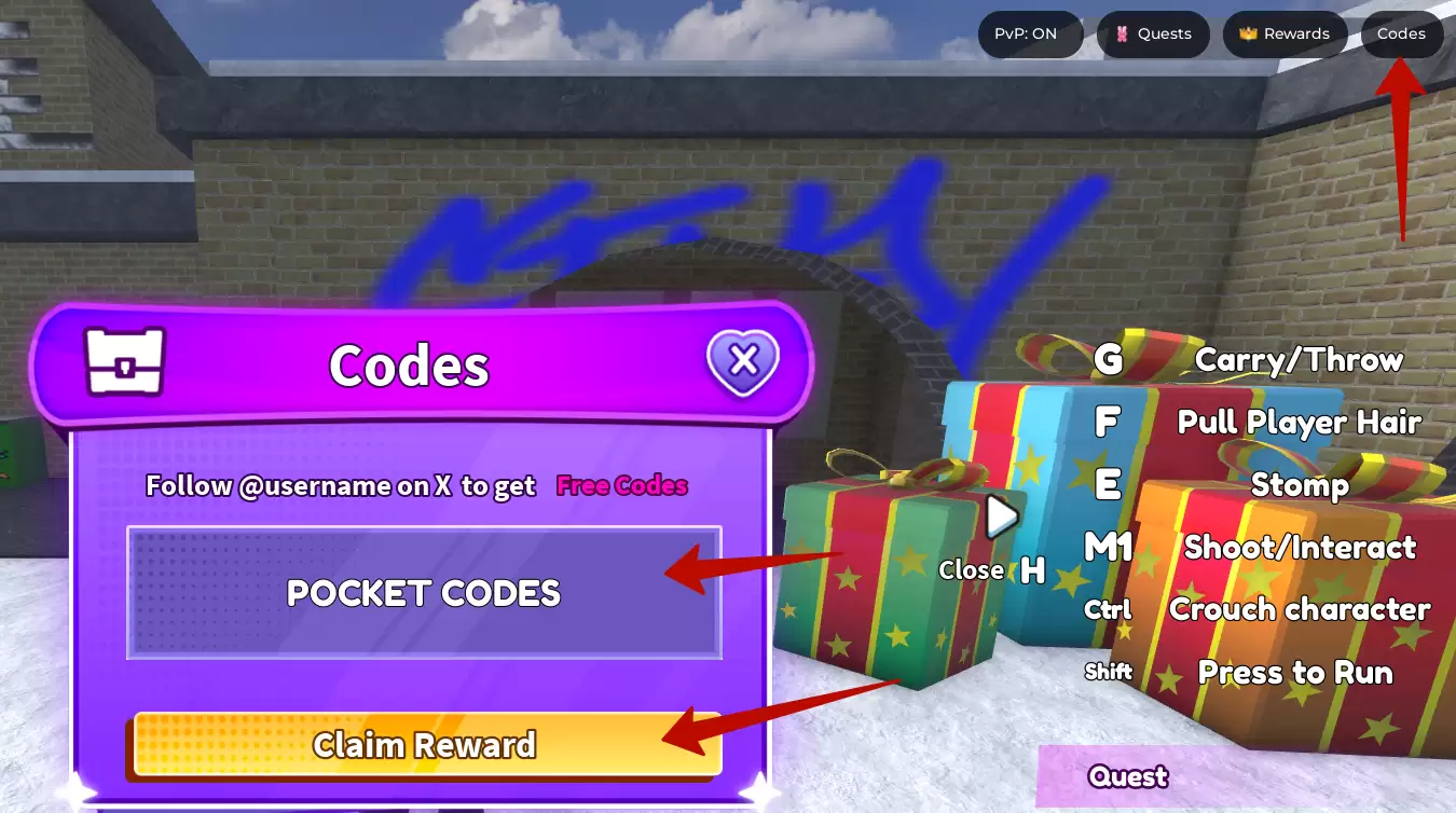 How to redeem Baddies codes?