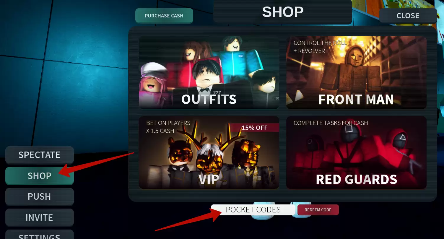 How to redeem The Squid Game codes?