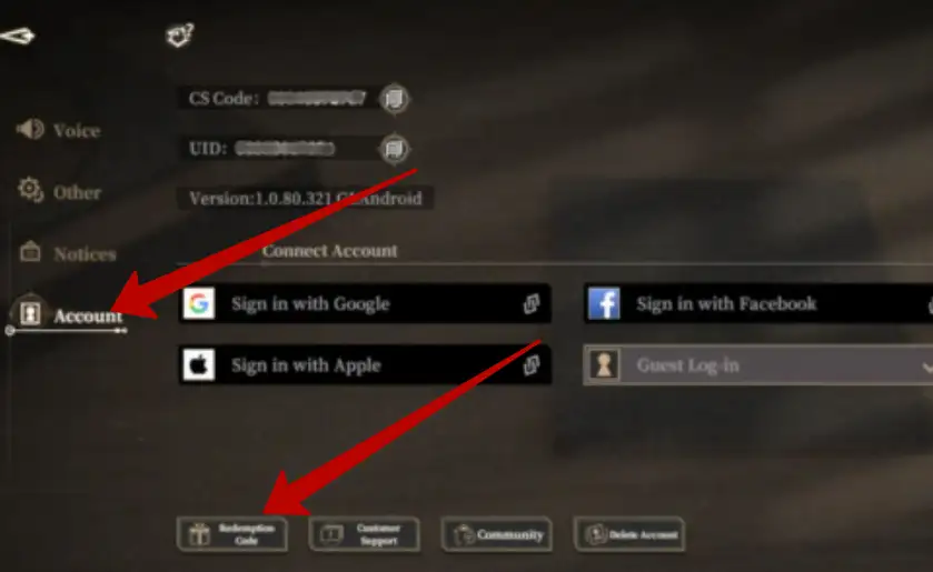 How to redeem Black Beacon codes?