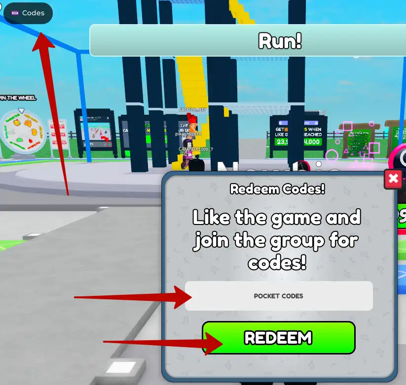 How to use Musical Chairs codes?