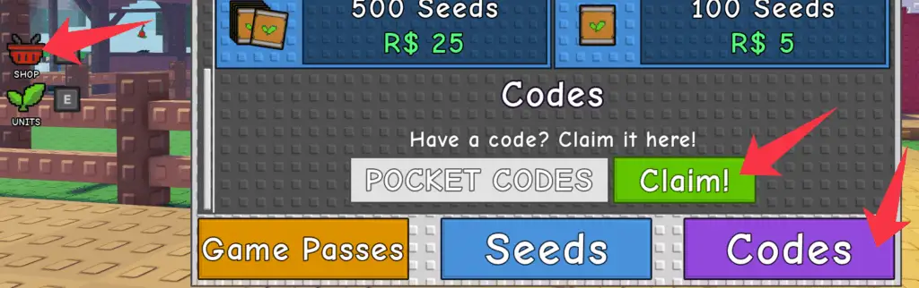 How to redeem Garden Tower Defense codes?