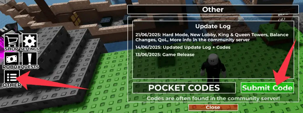 How to redeem Gubby Tower Defense codes?