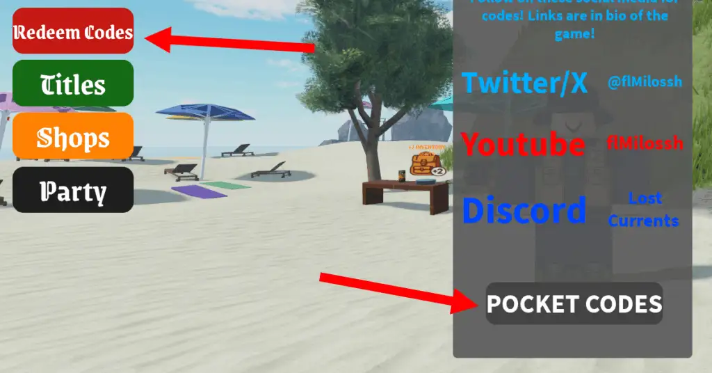 How to use Lost Currents codes