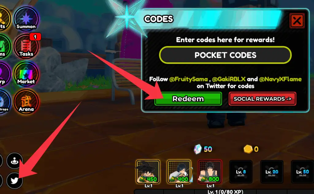 How to redeem All Star Tower Defense X codes?
