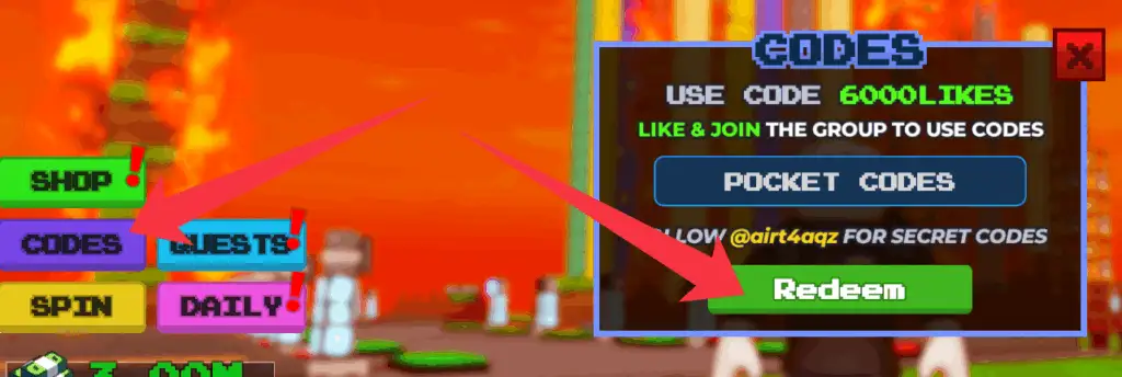 How to redeem Stack the Blocks codes?