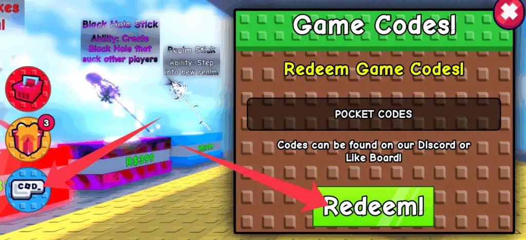 How to redeem Stick Battles codes?