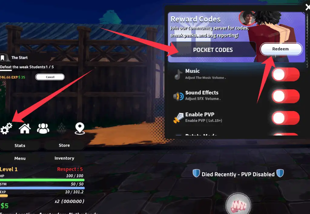 How to redeem Jujutsu Seas codes?